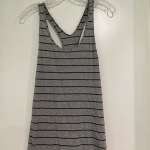Grey striped lululemon tank